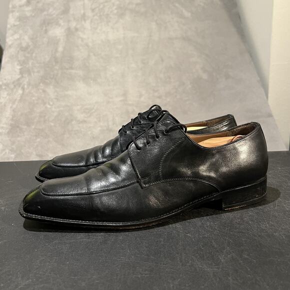 Mezlan Shoes Mens Size 13 Black Leather Carmichael Lace Up Dress Formal Spain main image 4